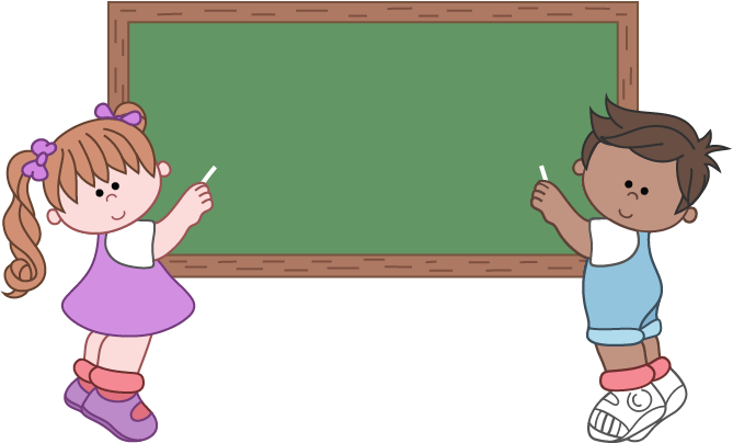 Children Blackboard Clipart In Png Format Wxmh4v Clipart - Black Board Clip Art (669x404), Png Download