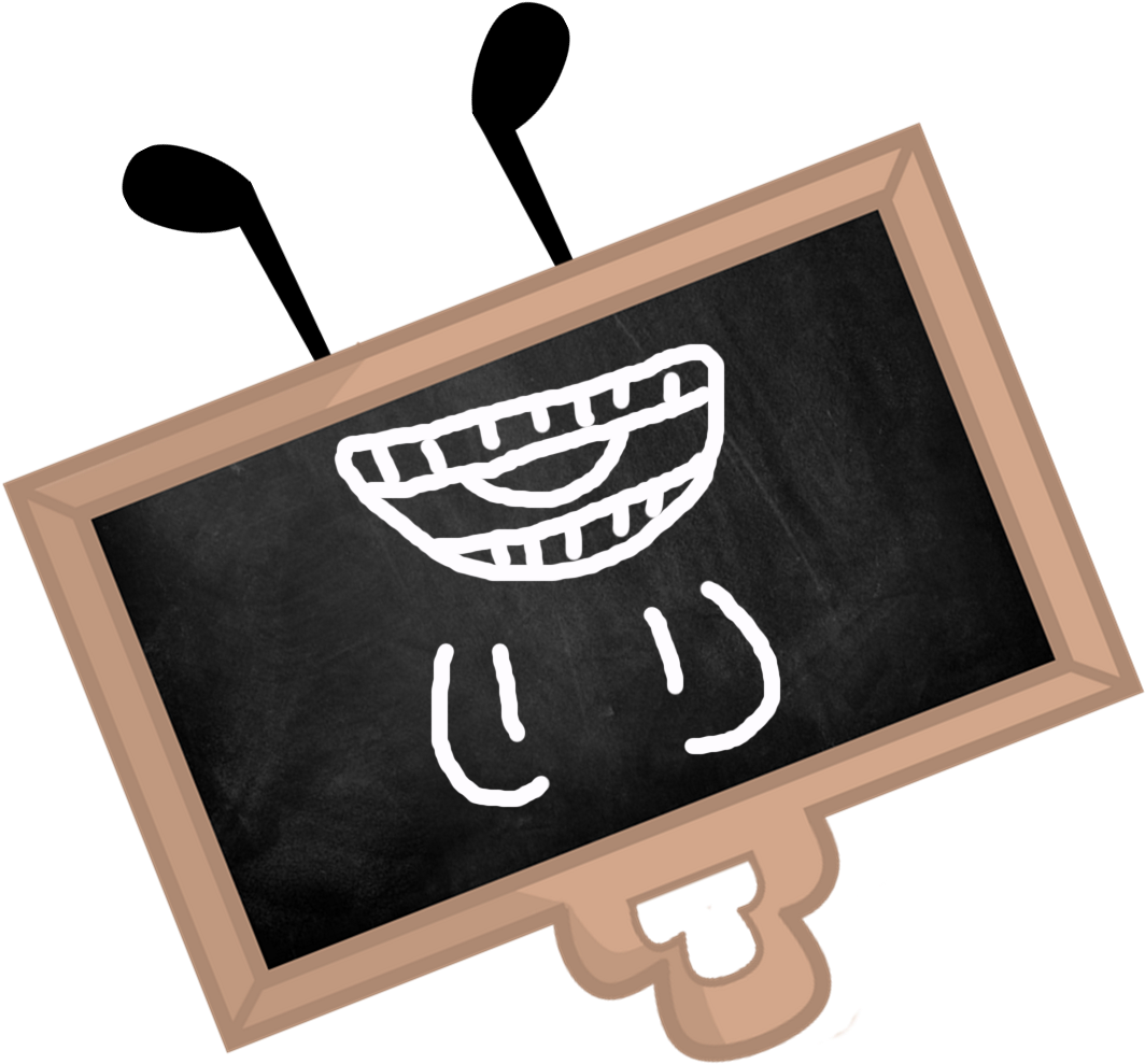 Blackboard's Pose 2 - Sign (1082x1030), Png Download