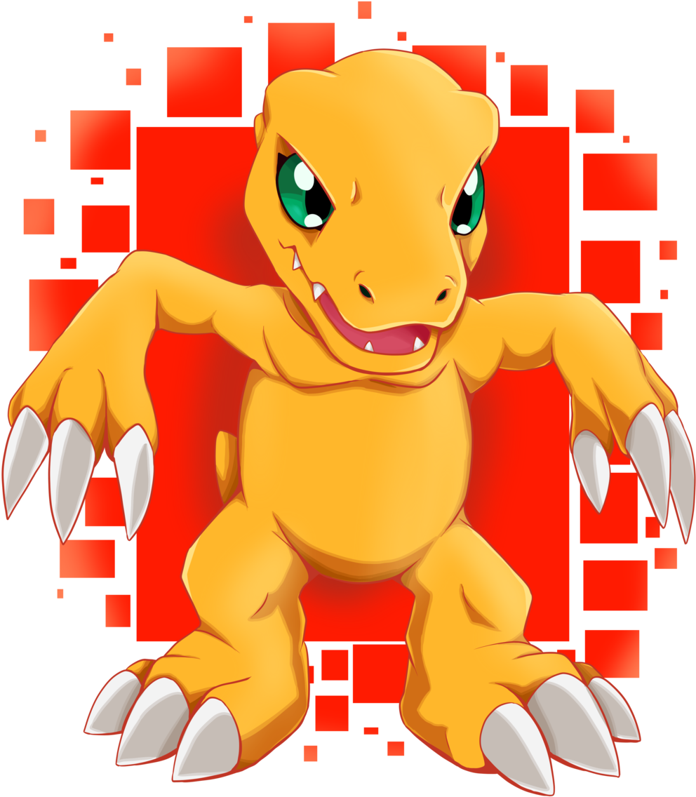 S1 Agumon By Sarahrichford - Agumon Art (1024x1190), Png Download