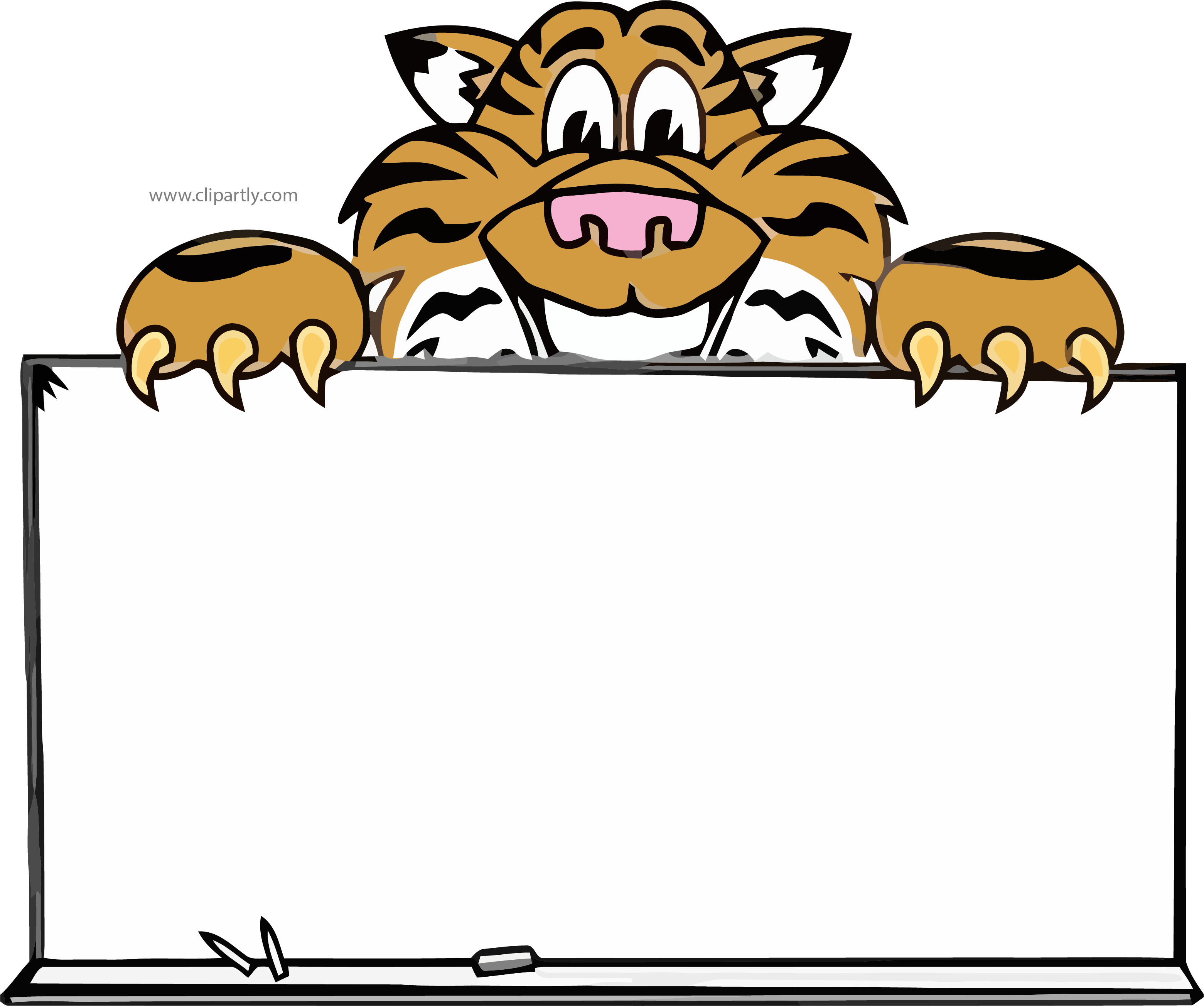 Tigger Peek Board Clipart Png Image Download - Clip Art (3122x2608), Png Download