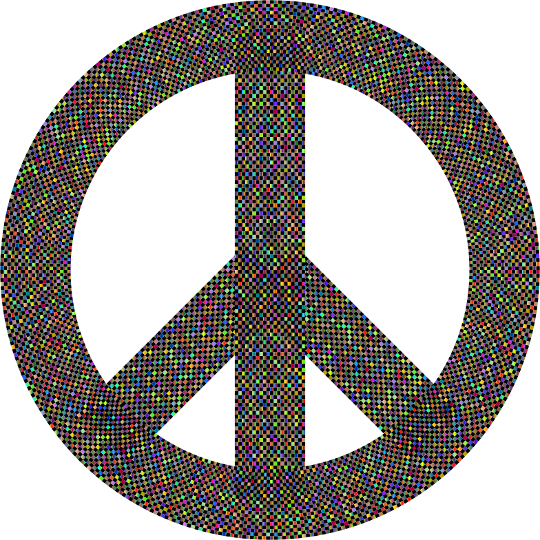 By Gdj - Peace Sign Pink (784x784), Png Download