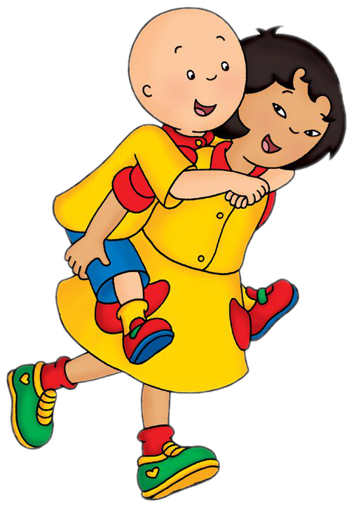 Source 56e63b301ca8e - Caillou And Sarah (501x720), Png Download