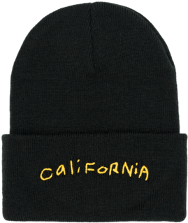 California Black Beanie California - Hat (480x480), Png Download