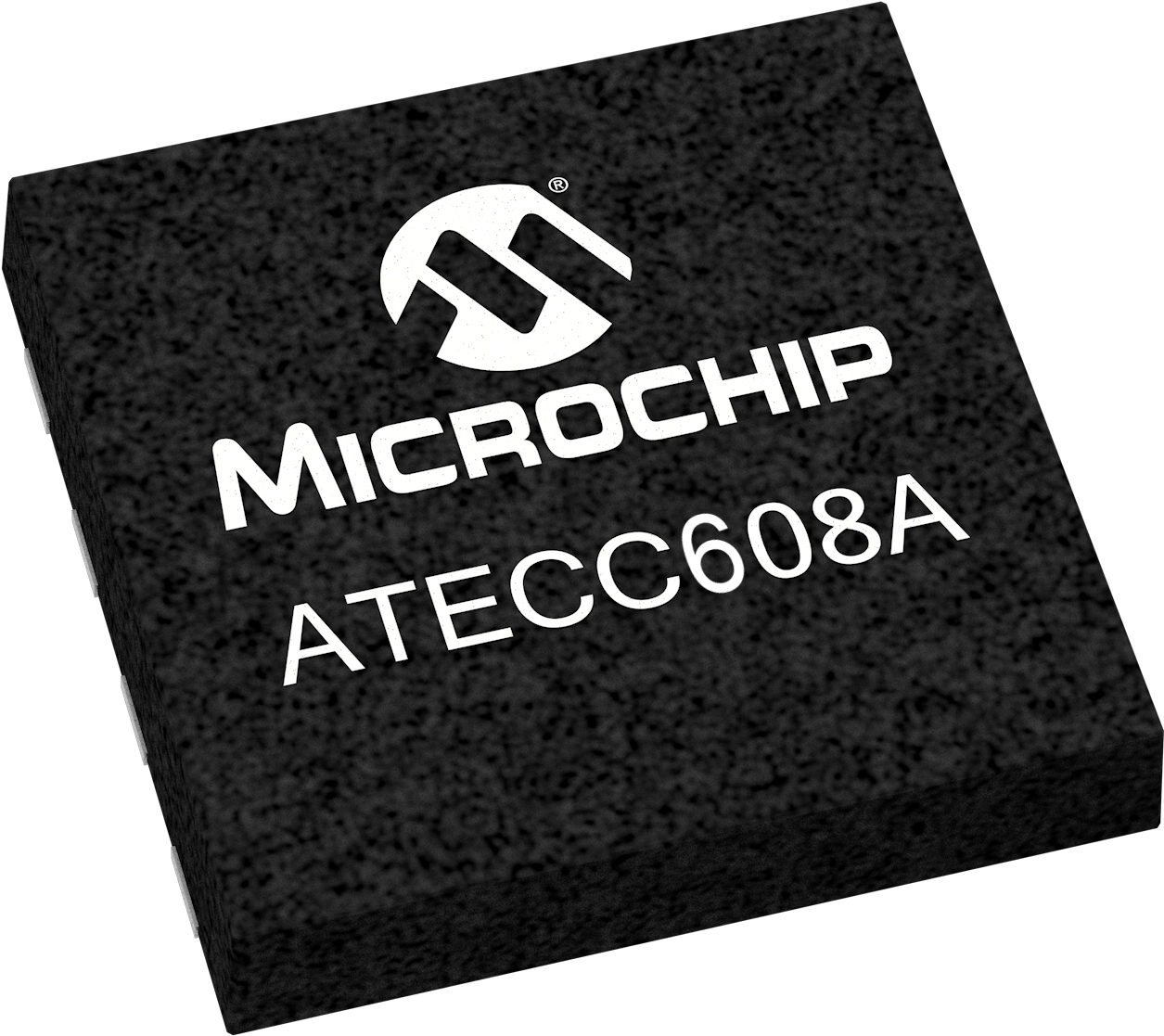 Atecc608a Udfn Chip Shot - Microchip (1379x1228), Png Download