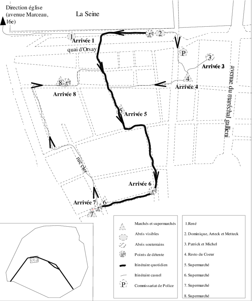 Parcours Quotidiens Du Groupe Installé Sur Le Port - Diagram (850x1017), Png Download