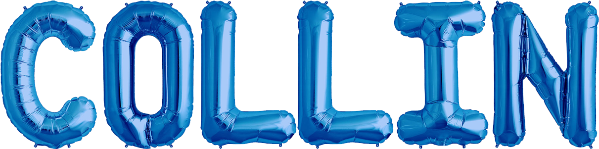 Hrhacel - Letter I - Blue Helium Foil Balloon - 34 Inch (1500x400), Png Download