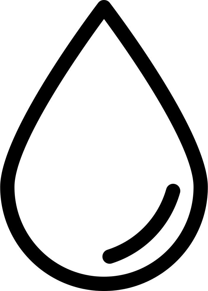 Ink Drop Outline - Drop Outline Png (702x980), Png Download