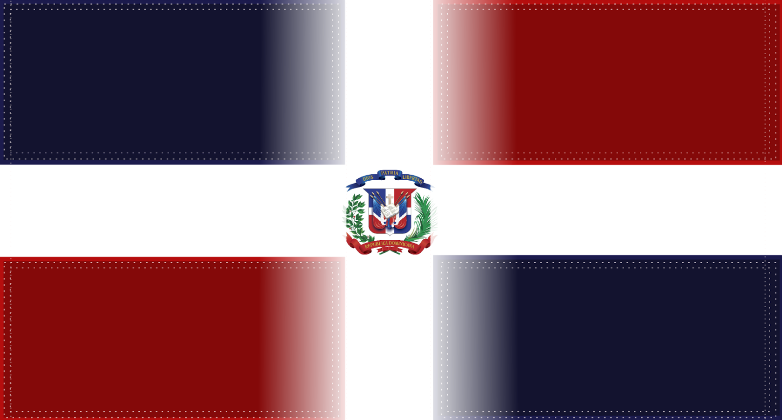 Bandera Dominicana - Zazzle Dominican Republic Passport Holder (1600x860), Png Download