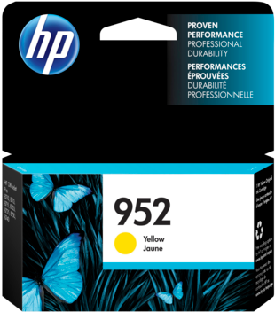 Hp 952 Yellow Original Ink Cartridge - Hp 952 Yellow Original Ink Cartridge (l0s55an) (573x430), Png Download