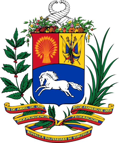 Coat Of Arms Of Venezuela Clip Art - Venezuela Coat Of Arms (498x597), Png Download