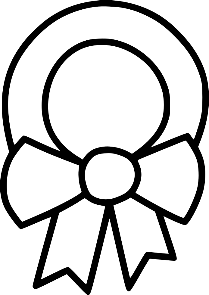 Bow Wreath Leaf Decoration - Pattern (694x980), Png Download