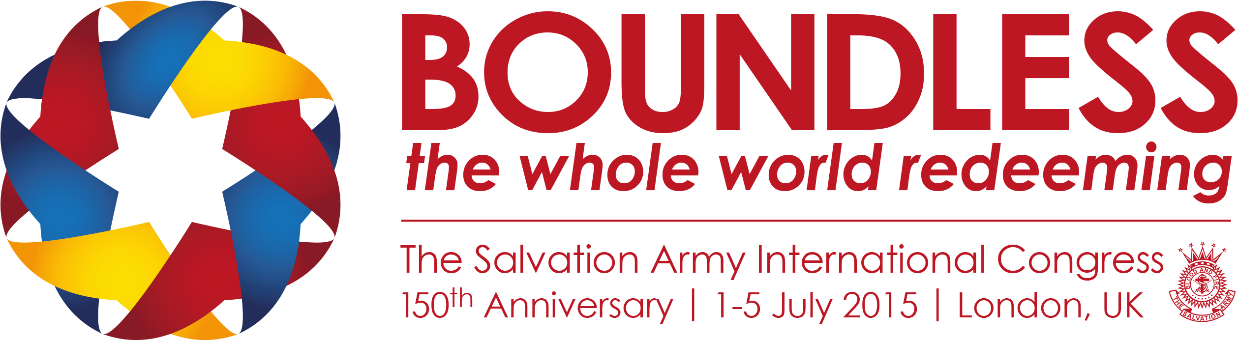 Boundless 2015 Logo - Salvation Army Boundless Logo (2531x710), Png Download