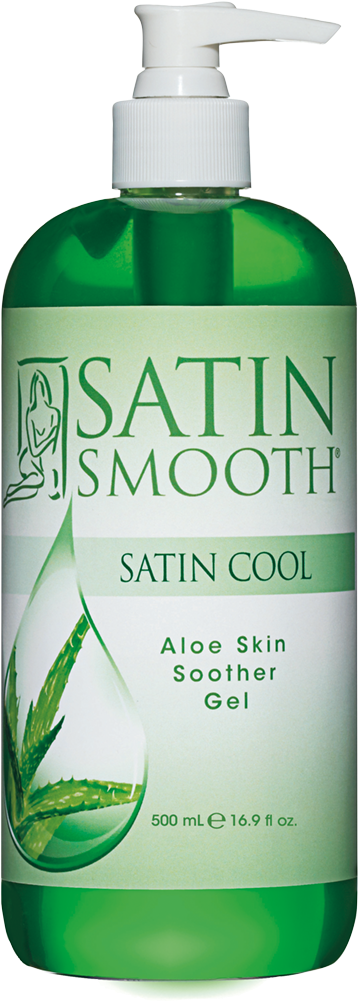 Satin Cool Aloe Vera Skin Soother - Satin Smooth 16-ounce Satin Cool Aloe Vera Skin Soother (1600x1600), Png Download