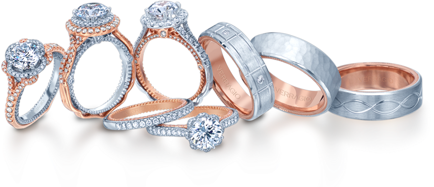 Designer Engagement Rings And Wedding Rings By Verragio - Ring (913x437), Png Download