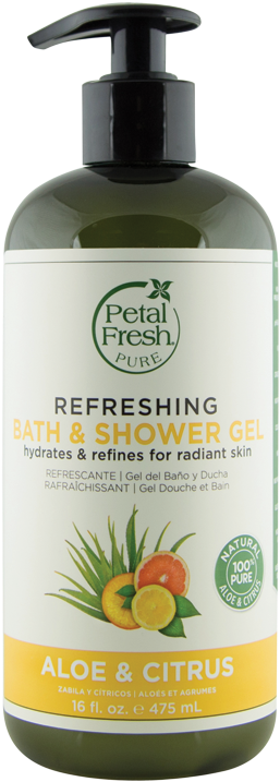 Petal Fresh Aloe & Citrus Bath & Shower Gel (800x800), Png Download