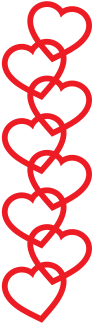 Heart Border - Heart Border Line Png (349x349), Png Download