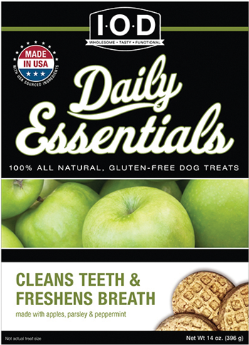 Cleans Teeth & Freshens Breath - Iod Daily Essentials Dog Treats (500x500), Png Download