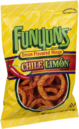 Funyuns Chile Limon Onion Flavored Rings 2.625 Oz. (600x600), Png Download