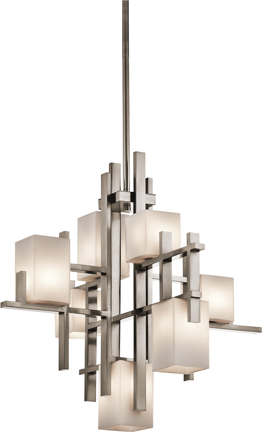 Loading Zoom - Kichler Lighting 42940clp City Lights 7-light Chandelier (1500x1500), Png Download