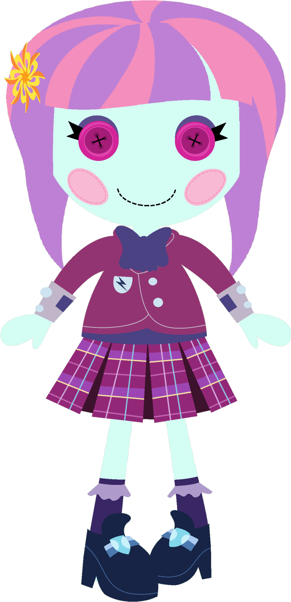 Lalaloopsy, Safe, Simple Background, Solo, Sunny Flare, - Cute Doll Lalaloopsy Png Clipart (1024x2096), Png Download