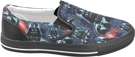 Darth Vader Mask On Dark Paint Stains Women's Unusual - Shoe (500x500), Png Download