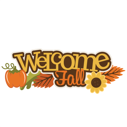 Welcome Fall Svg Scrapbook Title Pumpkin Svg File Fall - Welcome Fall Clipart (432x432), Png Download