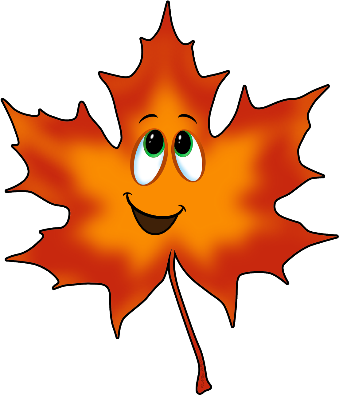 Lanie's Little Learners - Fall Leaf Cartoon Clipart (1237x1600), Png Download