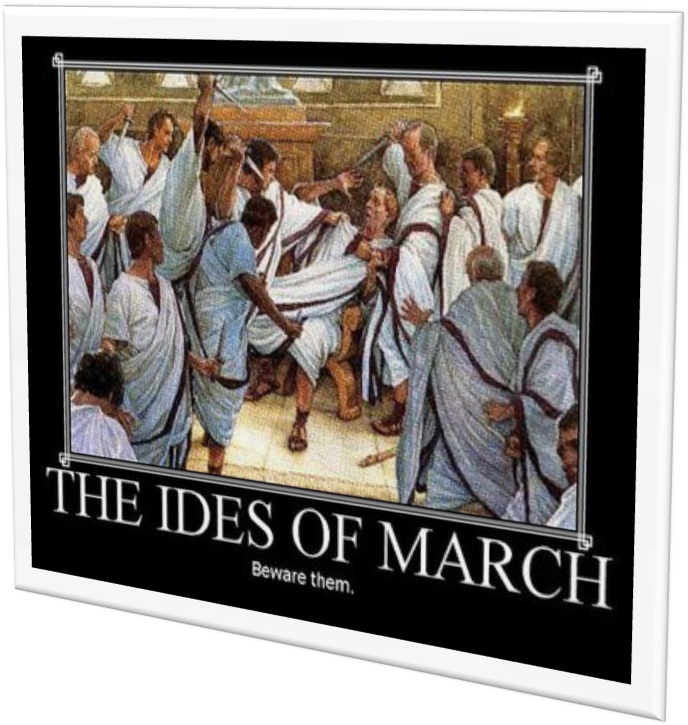 A) Soothsayer Calls Out To Caesar, “beware The Ides - Beware The Ides Of March Funny (695x732), Png Download