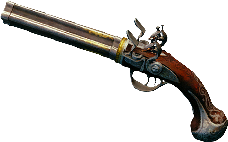 Acu Gold-plated Pistol - Wiki (500x300), Png Download