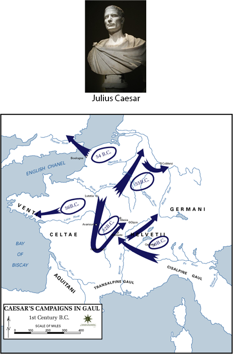 Denarius Of Julius Caesar - Caesar Tactics (462x703), Png Download