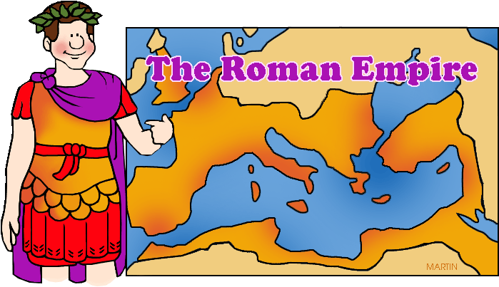 Free Rome Clip Art By Phillip Martin, Julius Caesar - Roman Empire Clipart (722x432), Png Download