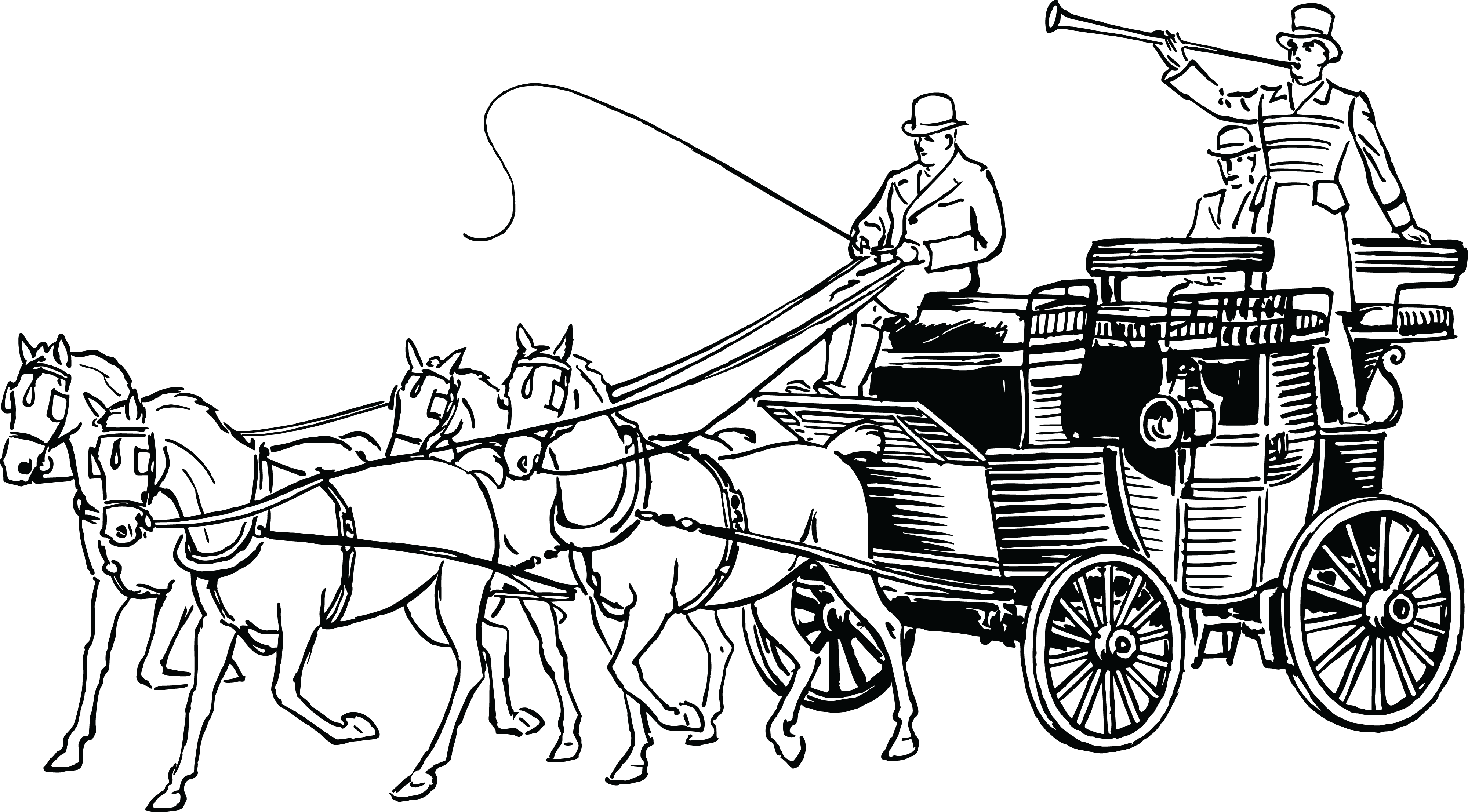 Download Horse And Carriage Collection Free Of A - Horse Drawn Carriage