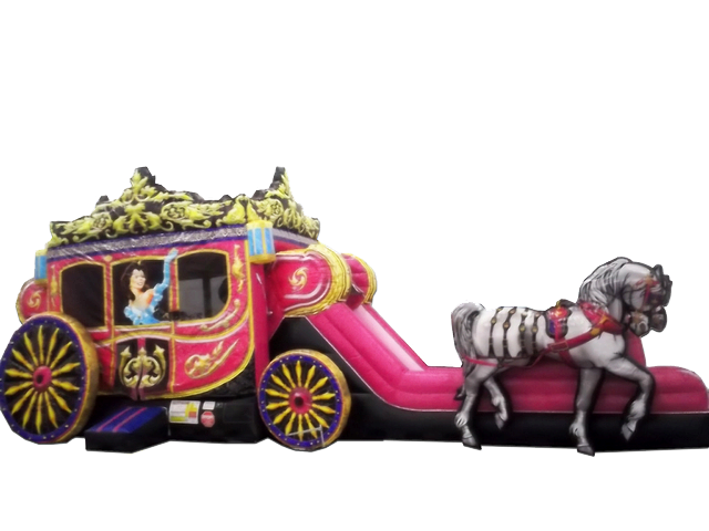 Princess Carriage With Horses - Horse (640x480), Png Download