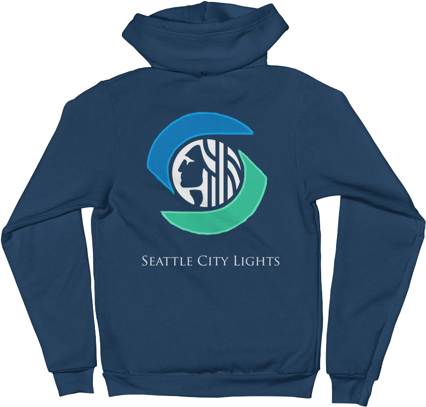 Sealth City Lights Nwa Zip-up Hoodie - Hoodie (1000x1000), Png Download