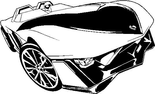 Drawing Hot Wheels 1 - Desenho De Carro Da Hot Wheels Para Colorir (600x470), Png Download