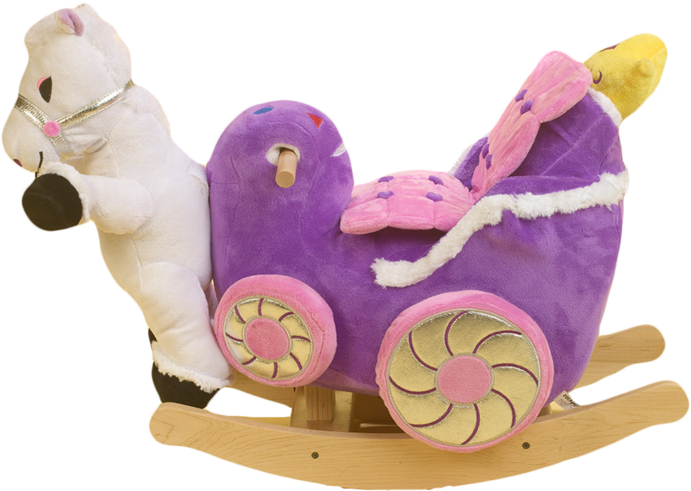 Princess Carriage Rocker - Rockabye Princess Carriage Rocker (1024x1024), Png Download