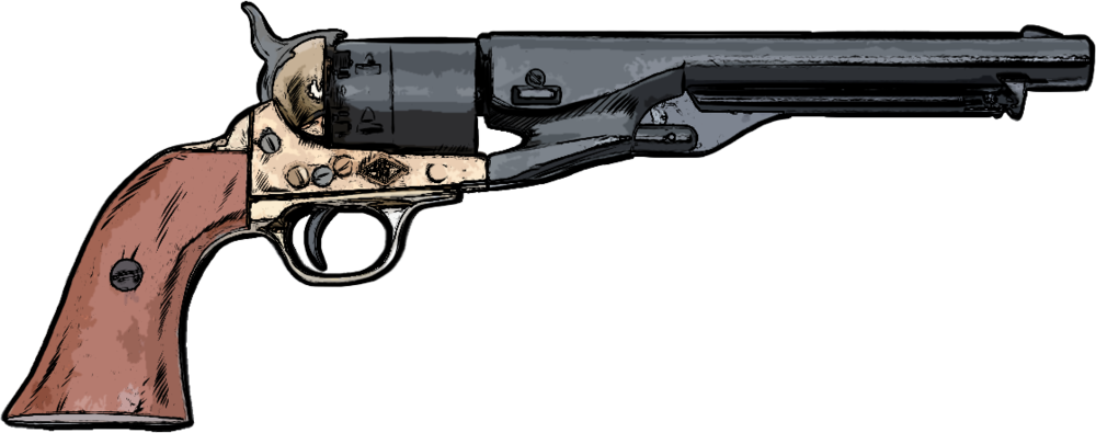 Westernhandguns 0000 Newmodelarmy (1000x395), Png Download