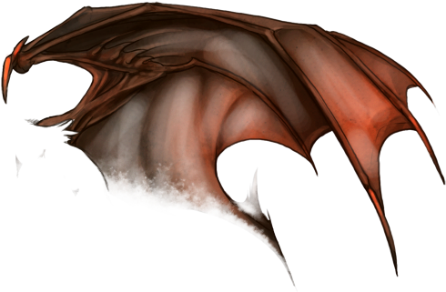 Winged Demon Lion (640x500), Png Download