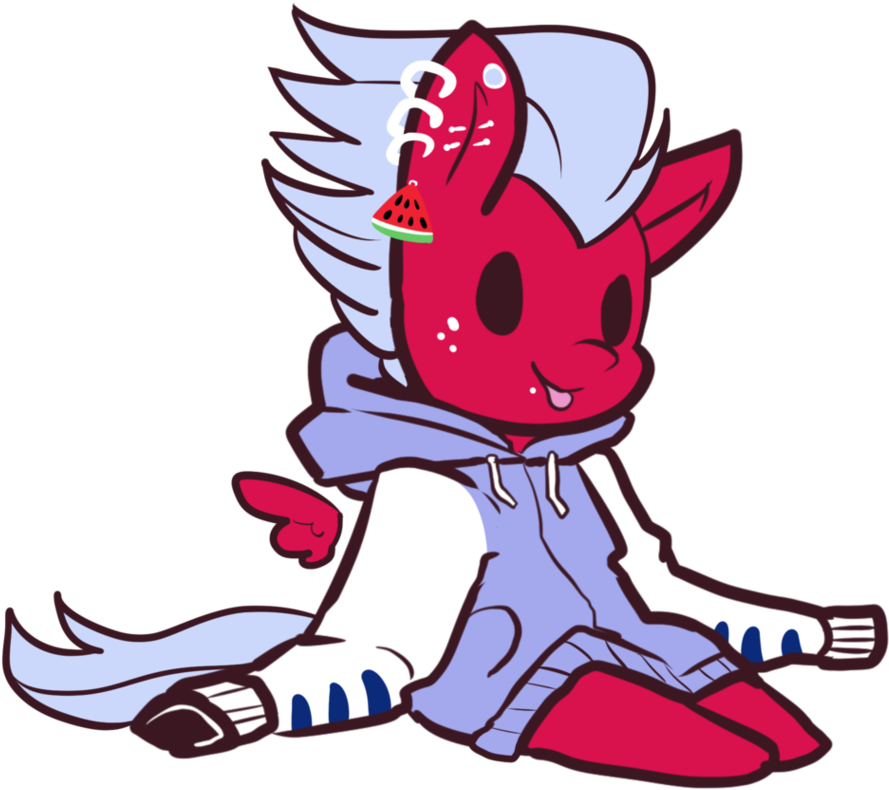 How To Draw Chibi Demon Wings - Hoodie Oc (972x823), Png Download