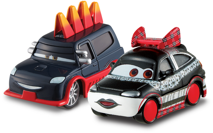 Yokoza And Chizaki - Disney/pixar Cars, 2015 Tokyo Party Die-cast Vehicles, (755x464), Png Download