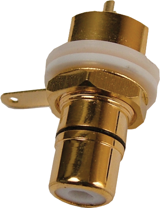 Chassis Mount, Rear Mount, Gold Plated - Rca Jack - Chassis Mount, Rear Mount, Gold Plated - (615x800), Png Download
