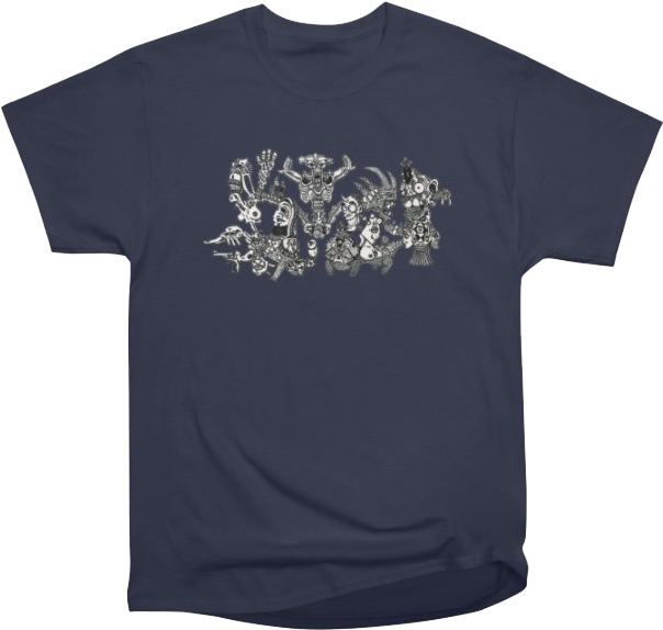 Ws Dark Blue Tshirt Demon's Wings (669x677), Png Download