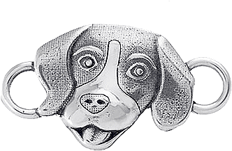 Happy Dog's Head Topper - Beagle (360x360), Png Download