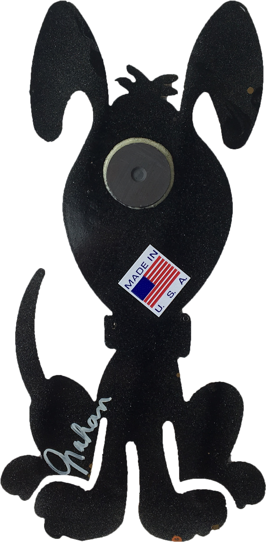 Happy Dog Metal Art Magnet Metal Art - Art (1000x1922), Png Download