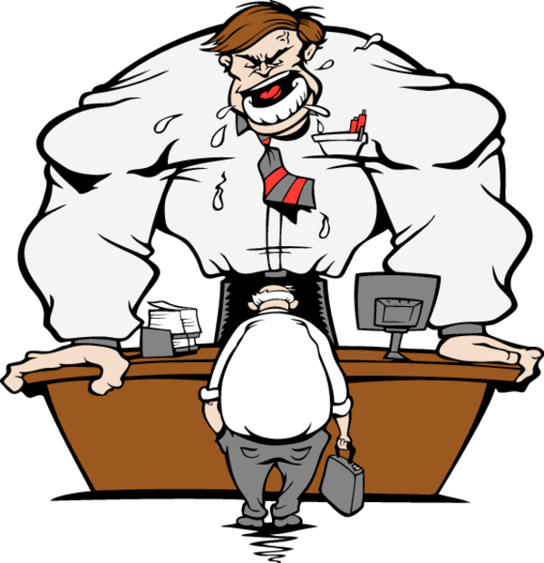 Download Eps Vector Art Sample - Angry Boss Clipart Png (600x620), Png Download