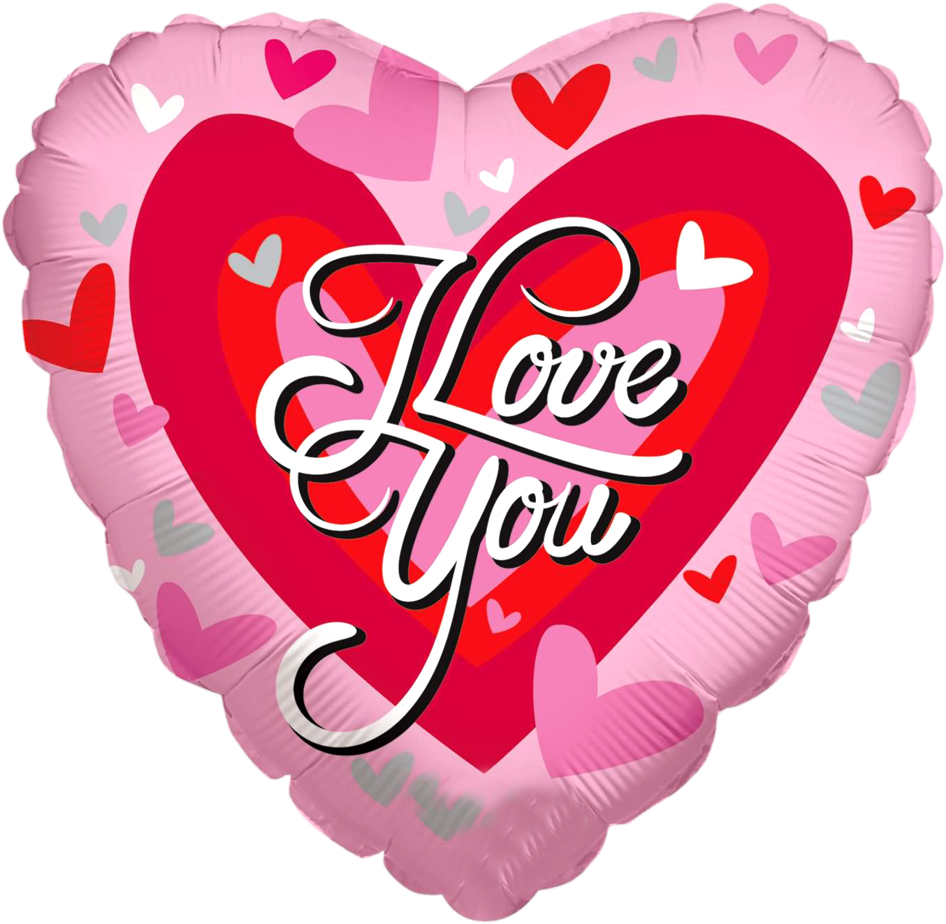 Heart I Love You Pink Png Image - Animated I Love You Hearts (1417x1488), Png Download