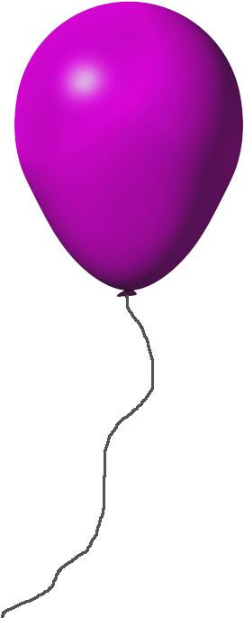 Pink Balloon With Transparent Background (491x752), Png Download