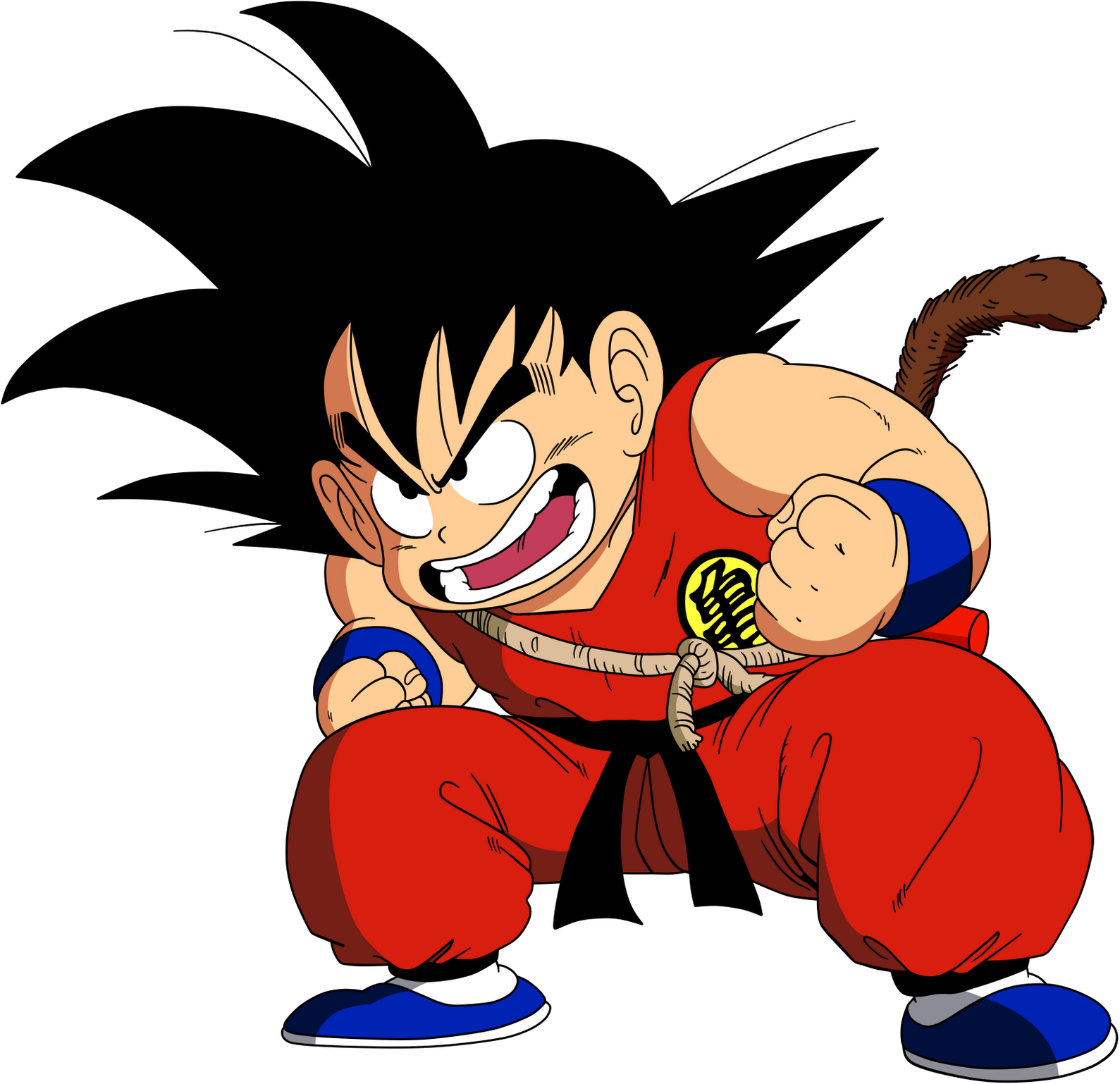 Goku Png [megapost] - Dragon Ball Kid Goku 3 (1600x1537), Png Download