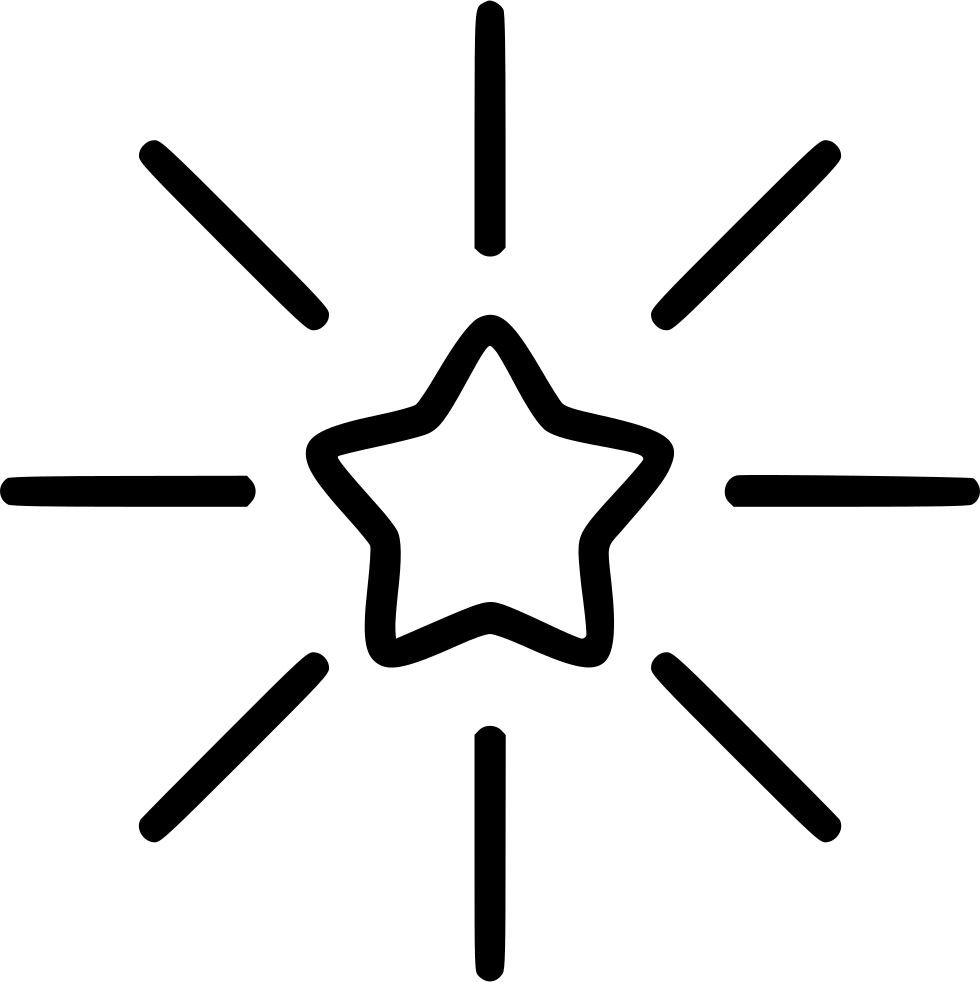 Png File Svg - Shining Star Icon Png (980x982), Png Download