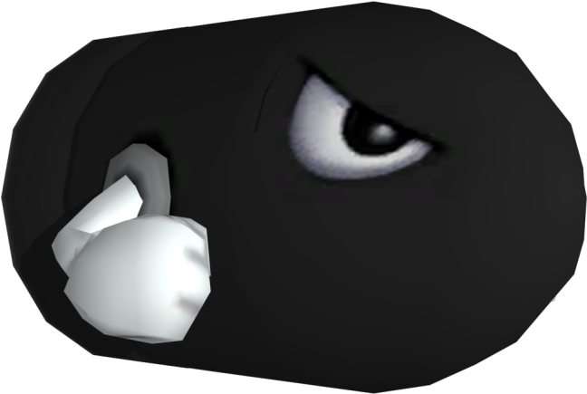 Download Zip Archive - Super Mario Bullet Bill (750x650), Png Download